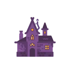 Halloween Haunted Houses Illustration Pack