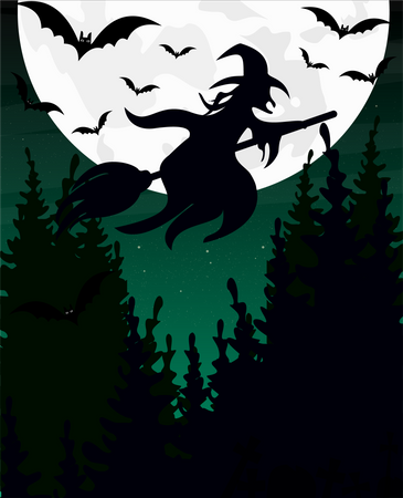 Witcher In Halloween Night  Illustration