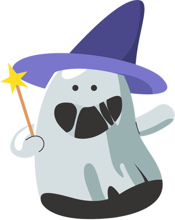 Wizard Ghost  Illustration