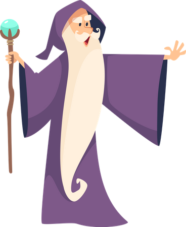 Wizard Male  Illustration