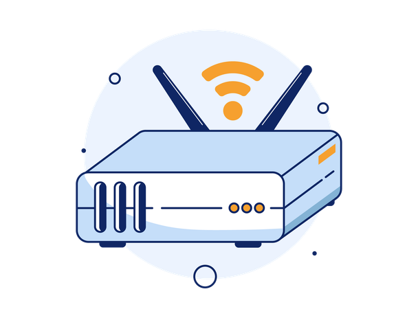 WLAN-Modem  Illustration