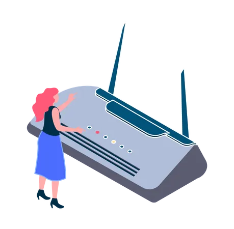 Wlan Router  Illustration