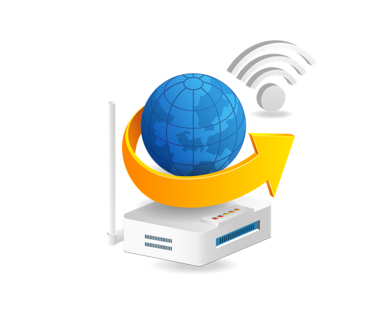 Wlan Router  Illustration