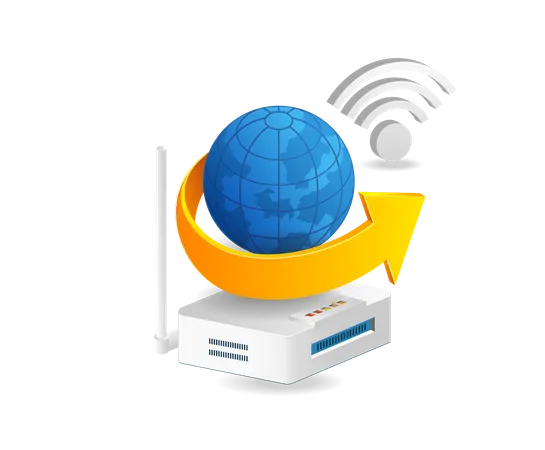 Wlan Router  Illustration