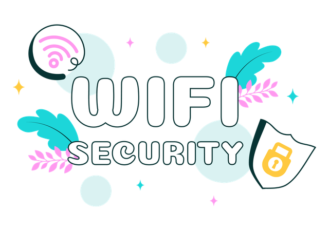 WLAN-Sicherheit  Illustration