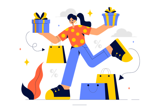 Super-Wochenend-Sale  Illustration