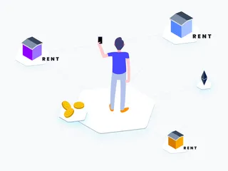 Blockchain Illustrationspack