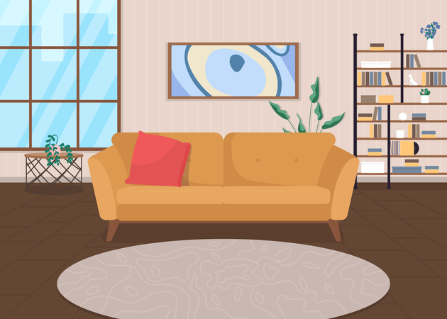 Wohnzimmer  Illustration