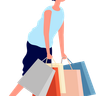 shopping addiction illustration