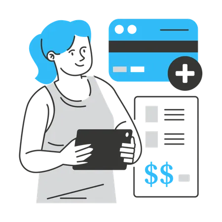Payment Character Illustration Illustration