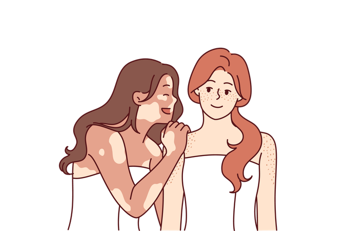 Woman are gossiping  Illustration