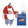 christmas turkey illustration free download