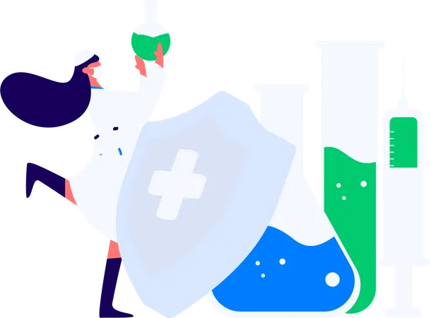 Woman booking medical appointment on mobile  Illustration
