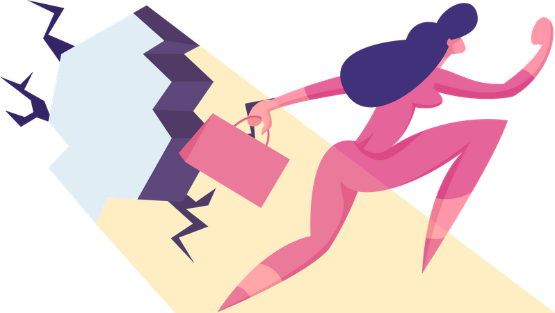 Woman bringing innovation  Illustration