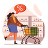 illustration discount on grocery