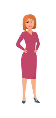 Woman Character  Illustration