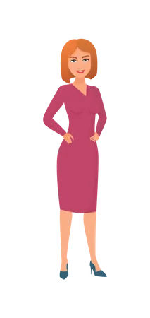 Woman Character  Illustration