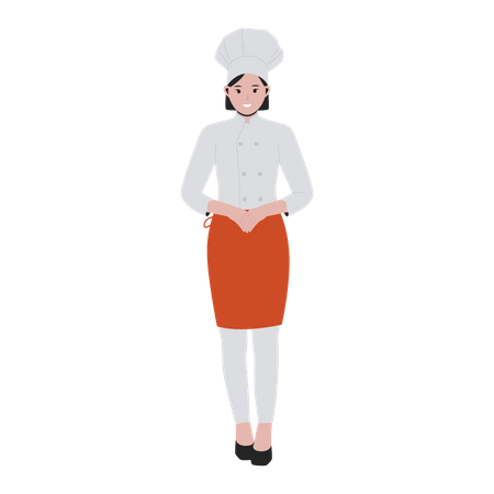 Woman chef  Illustration