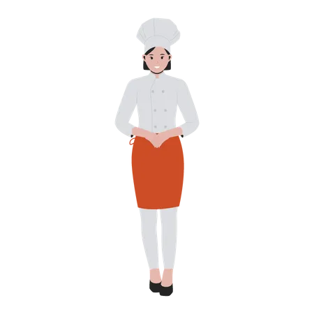Woman Chef Profession Illustration Illustration