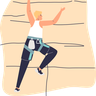 illustrations for climbing wall