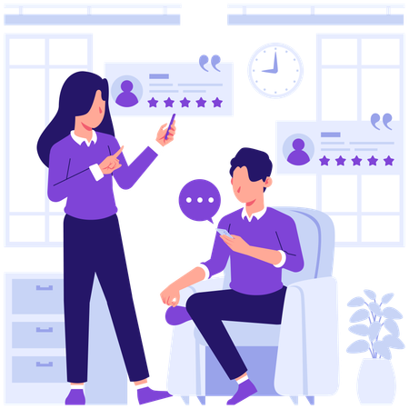 Woman confused in selecting shopping items  Illustration
