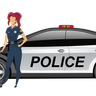 illustrations for lady police officer