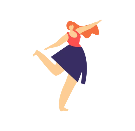 Woman Dancer  Illustration