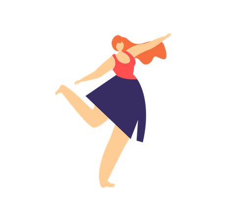 Woman Dancer  Illustration