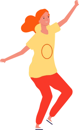 Woman dancing Illustration