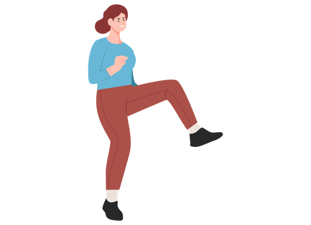 Woman Dancing  Illustration