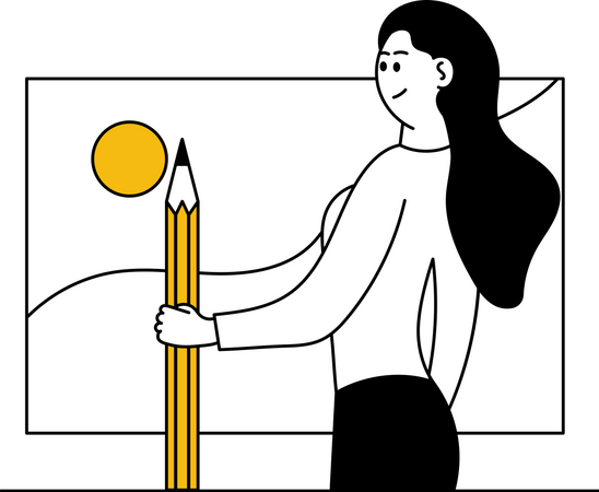 Woman designer  Illustration