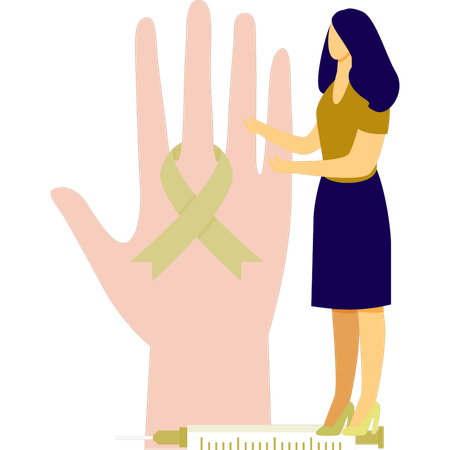 Woman discuss about aids protest  Illustration