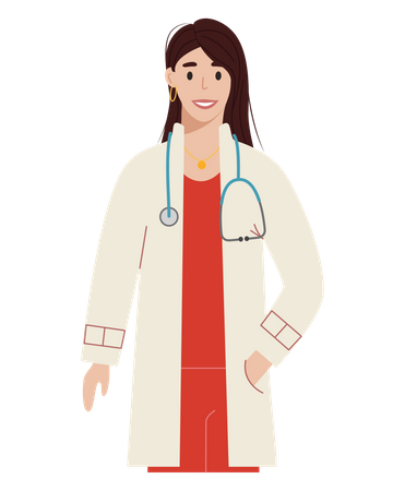 Woman Doctor  Illustration