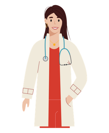 Woman Doctor  Illustration