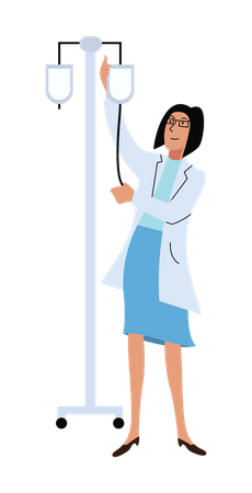 Woman Doctor  Illustration