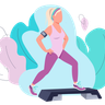 aerobic exercise illustration free download