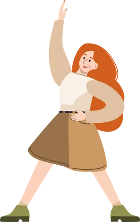 Woman doing exercise  Illustration