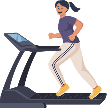 Woman doing Exercise  Illustration