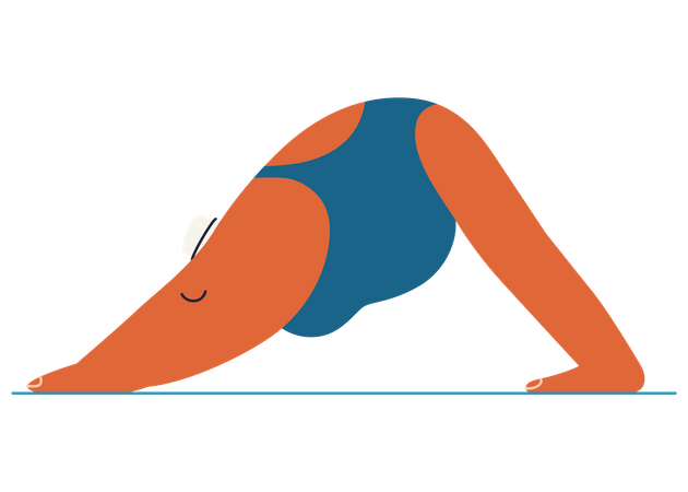 Woman Doing Exercise  Illustration