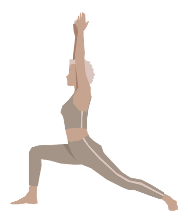 Woman doing exercise  イラスト