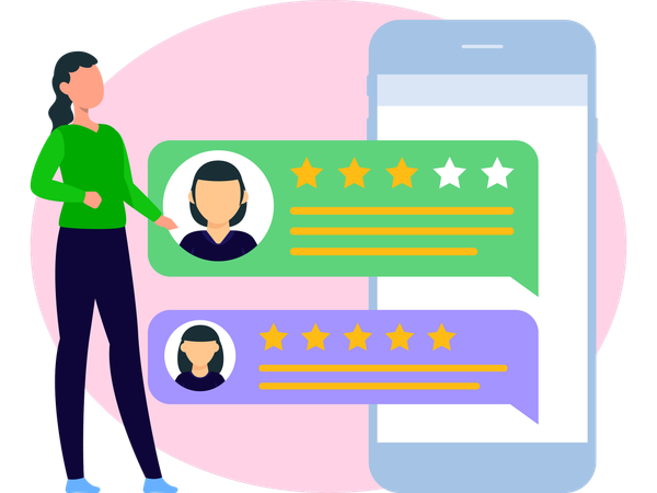Woman doing Good Communication  Illustration