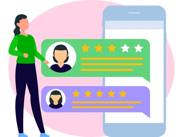Woman doing Good Communication  Illustration
