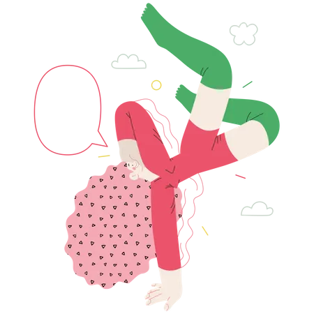 Happiness Happy Young Woman Jumping In The Air Cheerfully Modern Flat Vector Concept Illustration Of A Happy Jumping And Dancing Person Feeling And Emotion Concept Illustration