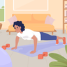 woman doing push ups images