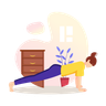 illustration for woman doing push ups