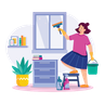 window cleaning illustration free download