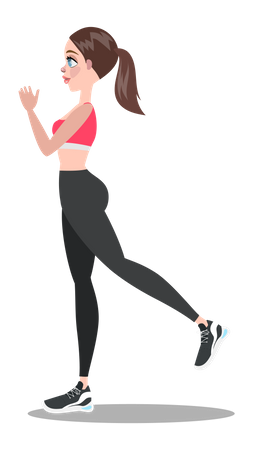 Woman doing workout Illustration