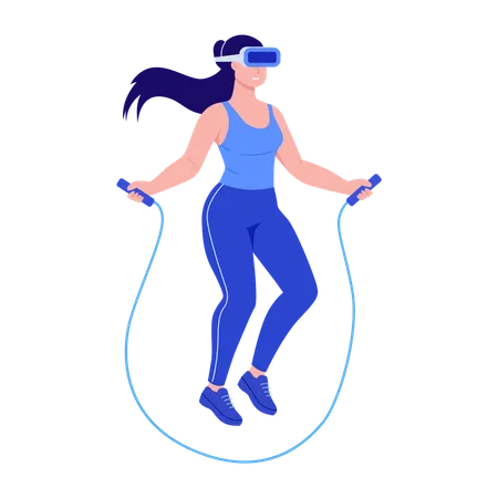 WoMan doing workout session  Illustration