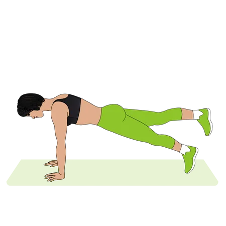 Woman doing yoga exercise Illustration