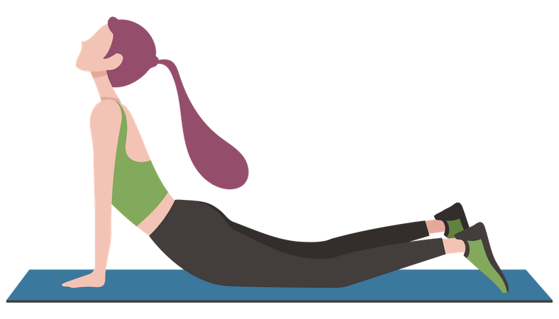 Woman doing yoga  Illustration